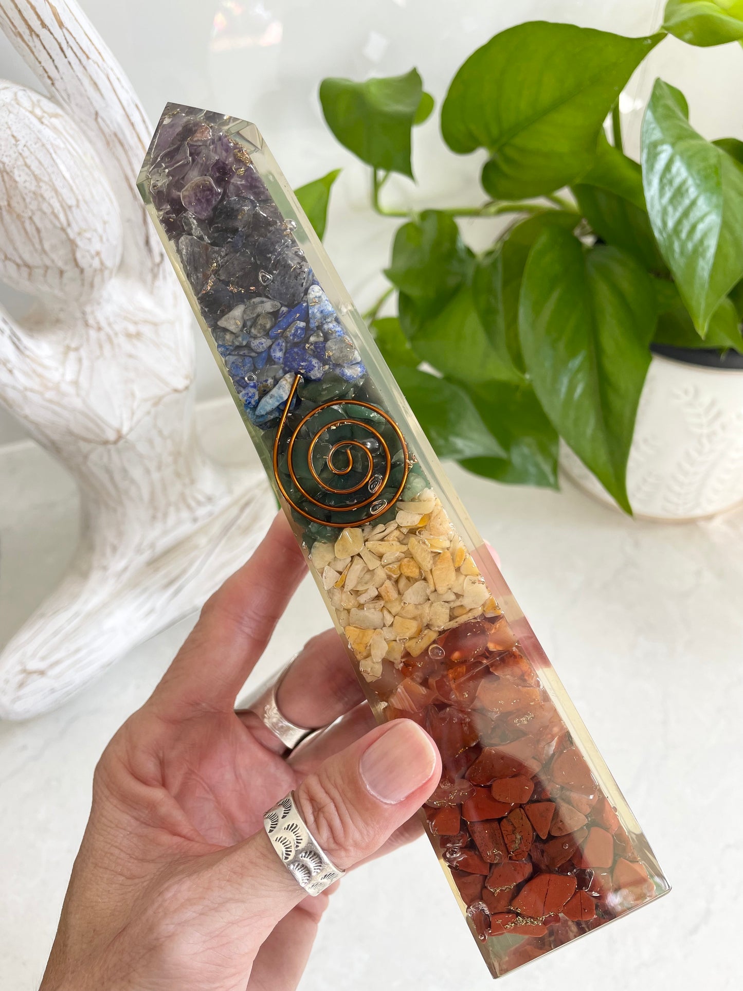 Chakra Orgone Obelisk