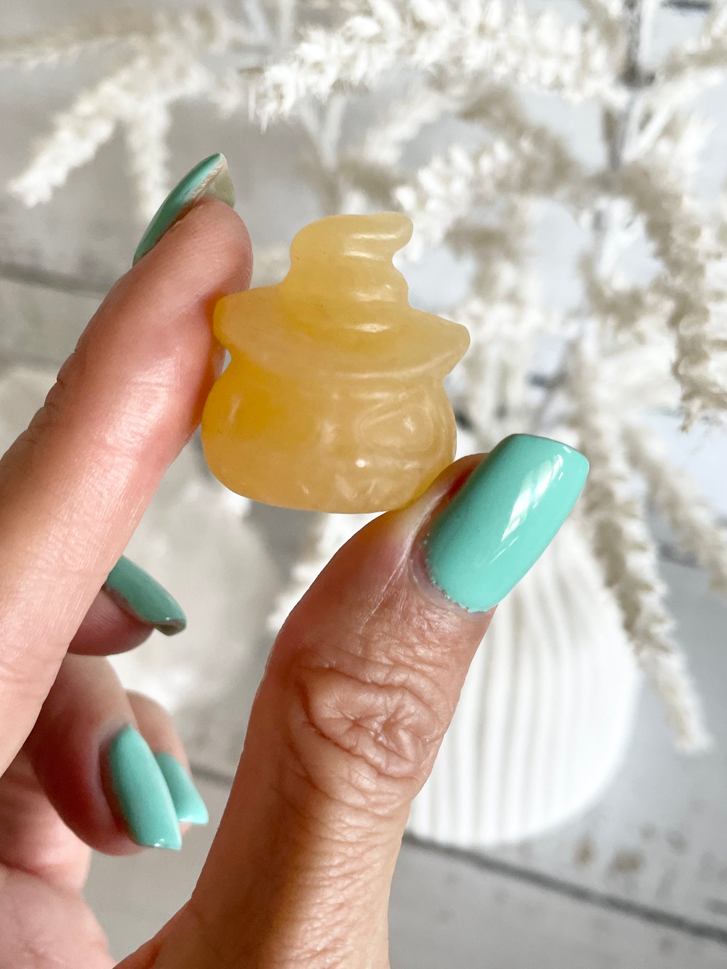 Halloween Pumpkin ~ Orange Calcite small