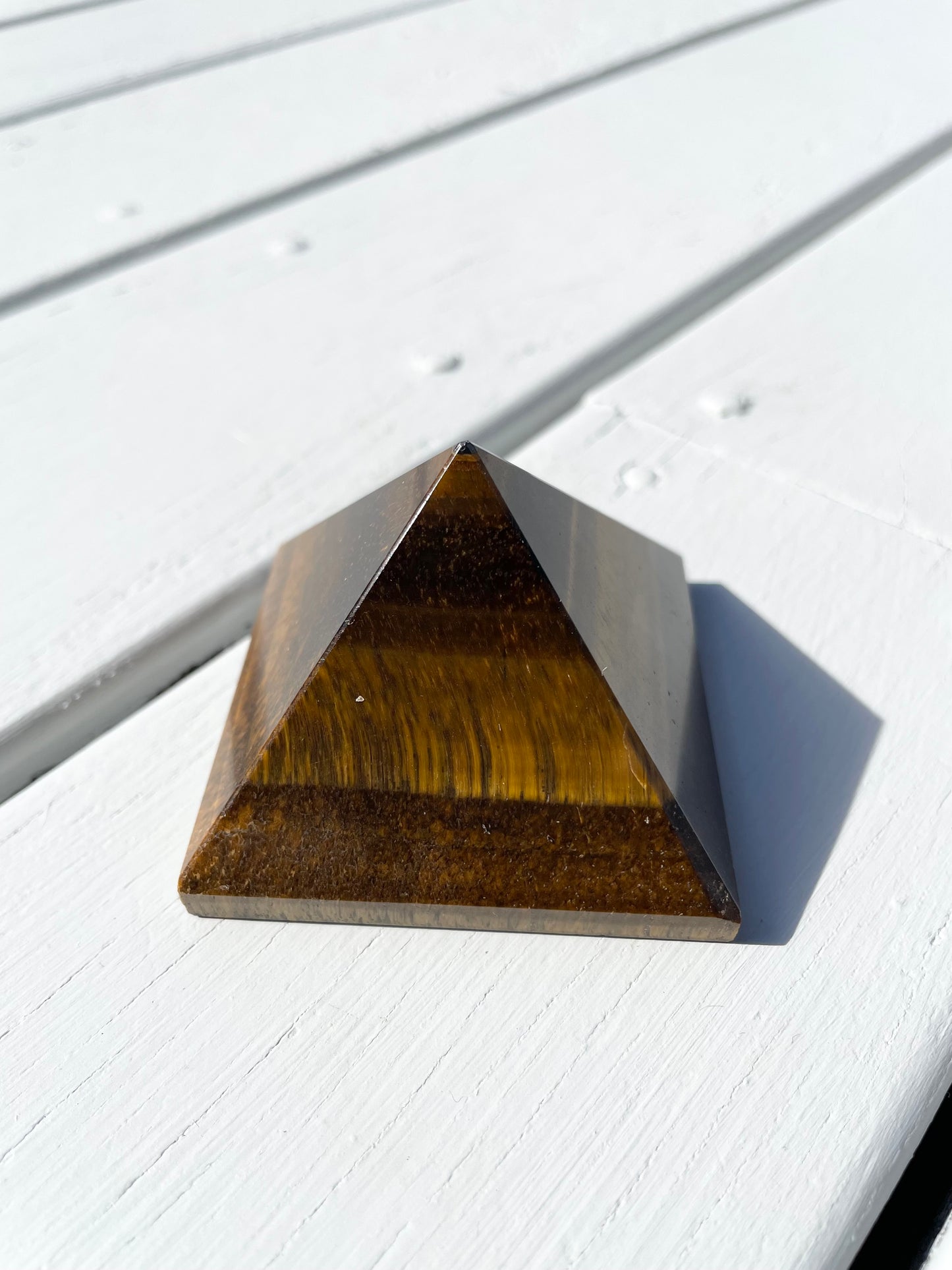 Tigers Eye Pyramid