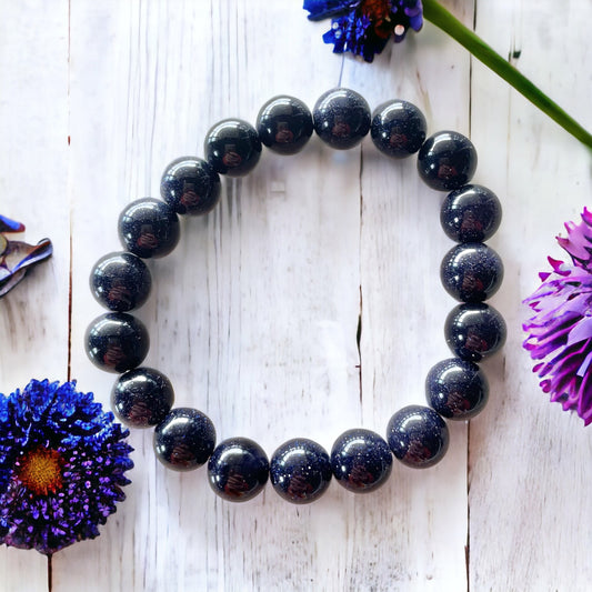 Blue Goldstone Healing Bracelet ~ Starseeds