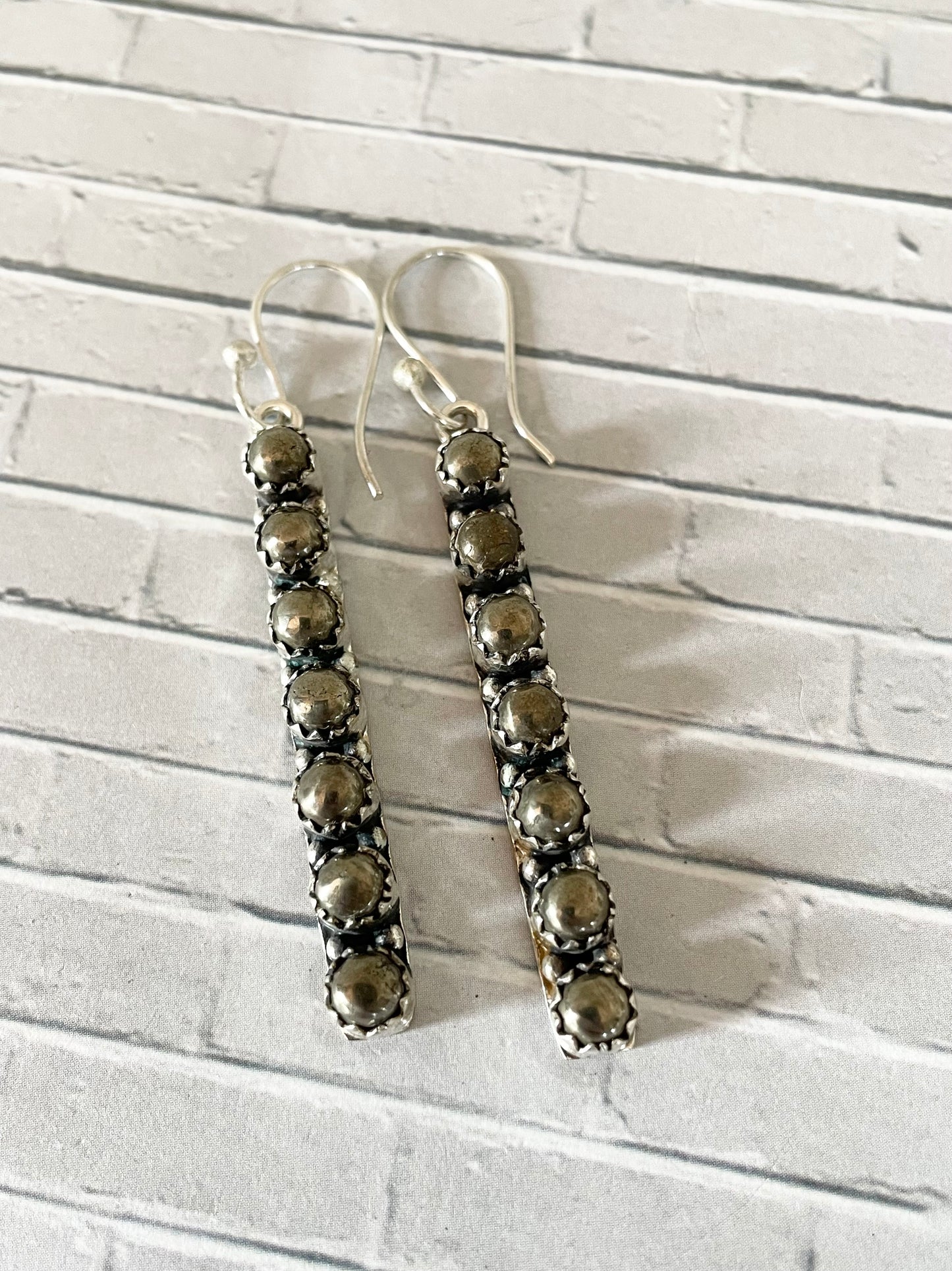 Golden Apache Tear Dangles