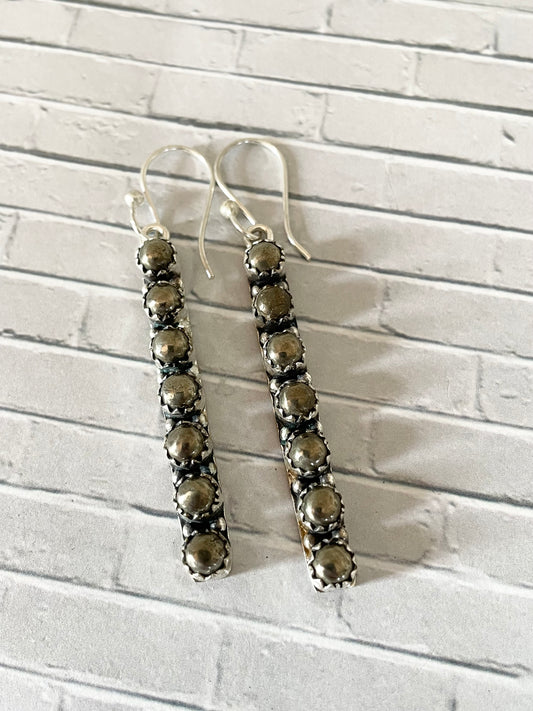 Golden Apache Tear Dangles