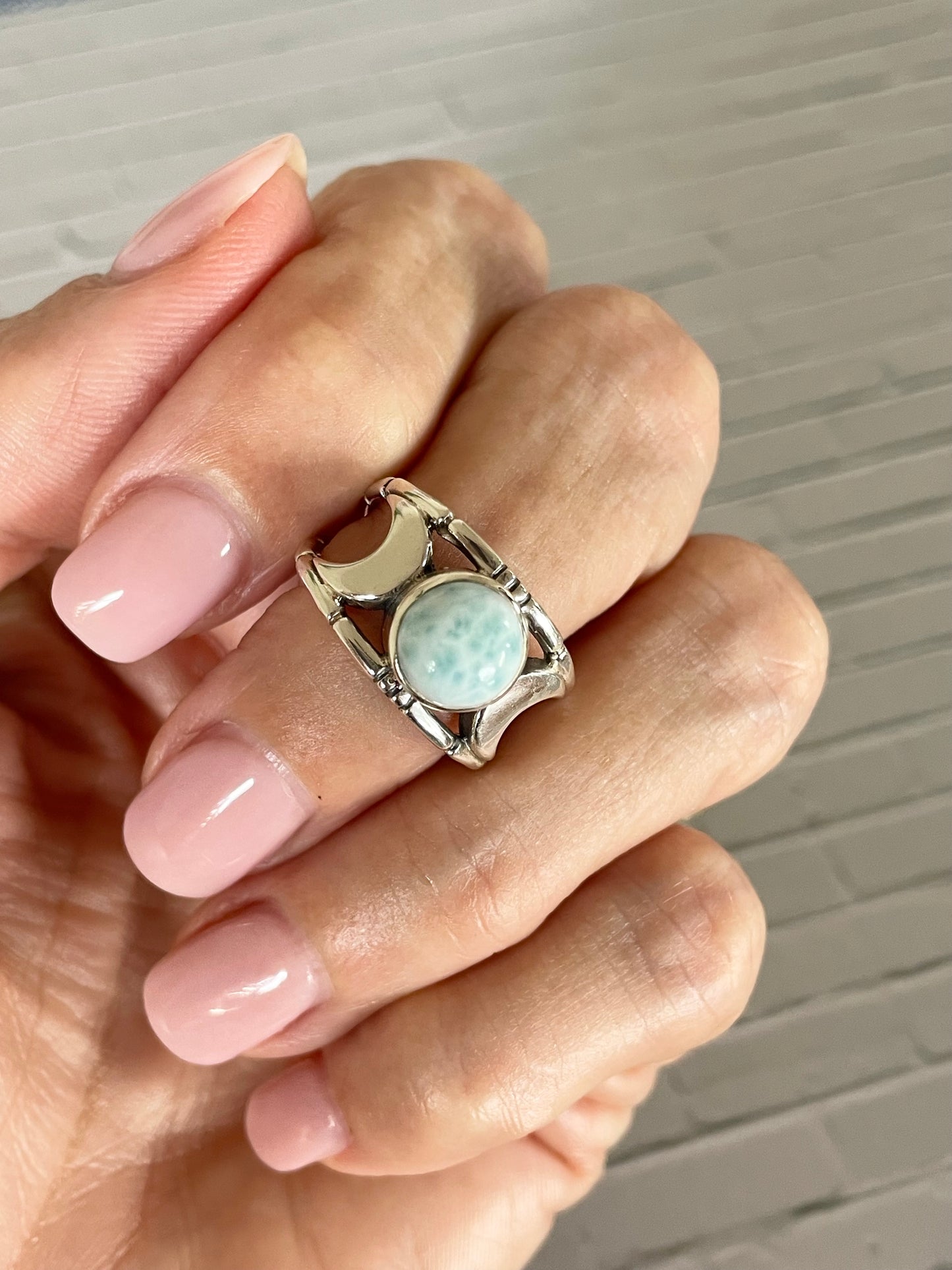 Larimar Ring ~ size 7