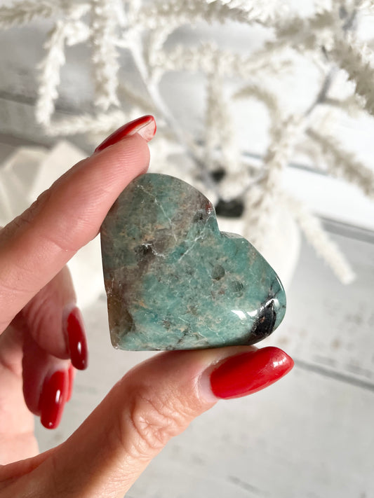 Amazonite Heart