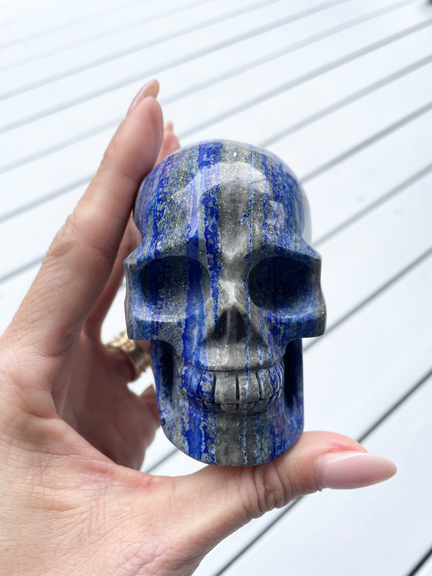 Lapis Lazuli Skull