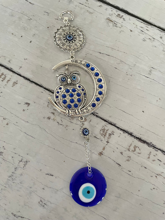 Spirit Owl & Evil Eye ~ Protection Talisman