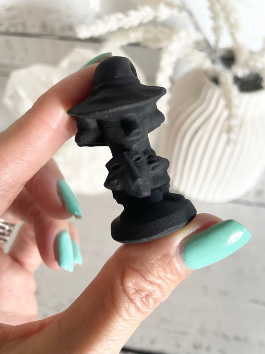 Black Obsidian Halloween Figure