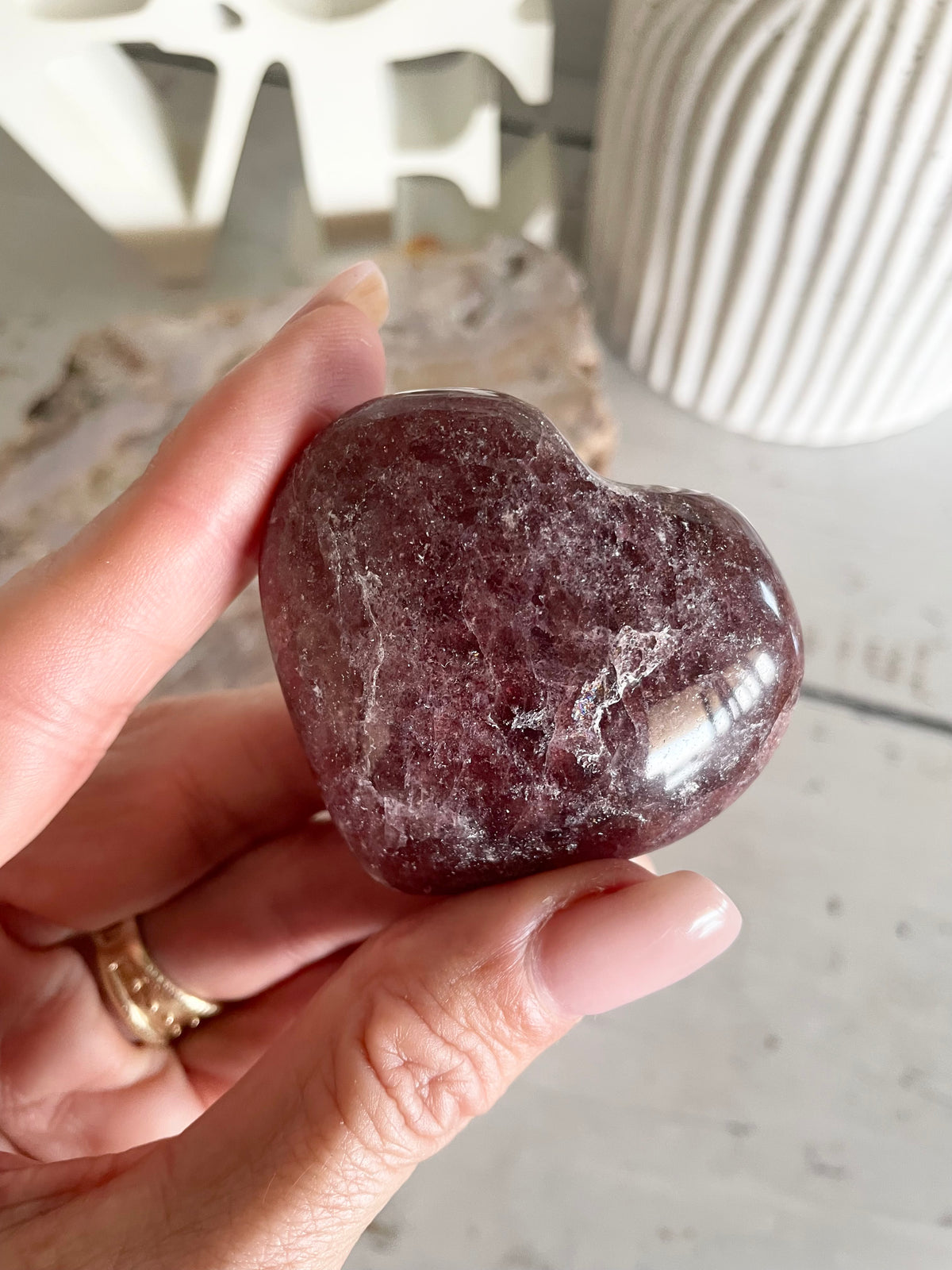 Strawberry Quartz Heart
