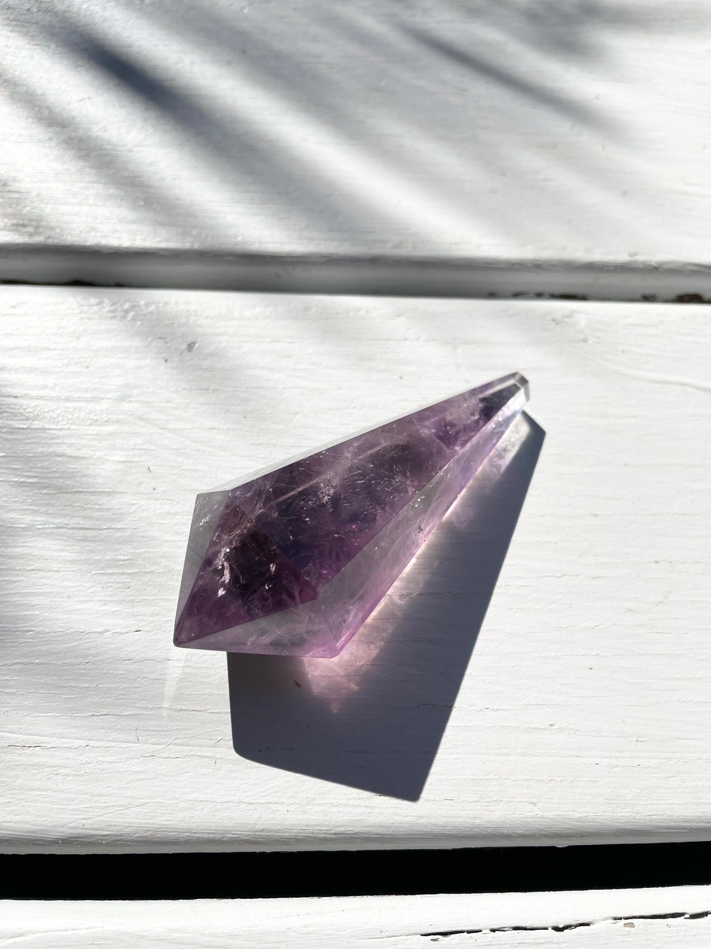 Chevron Dream Amethyst Torch/Point