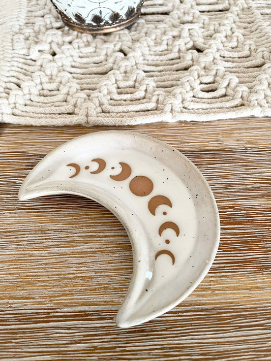 Stonewear Crescent Moon Trinket Dish