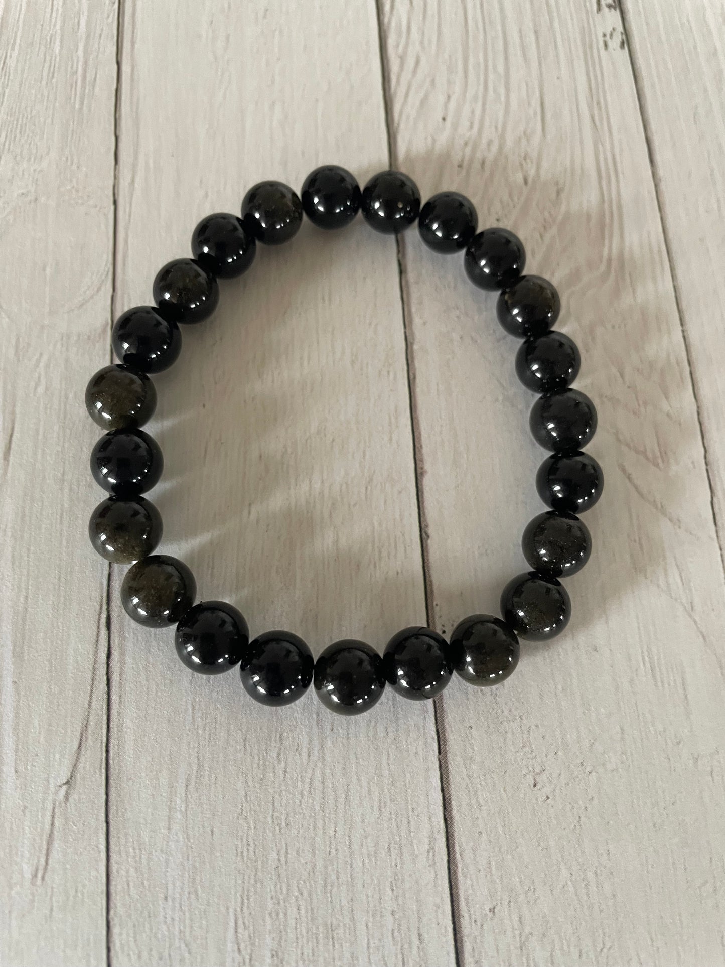 Gold Sheen Obsidian Healing Bracelet ~ Universe