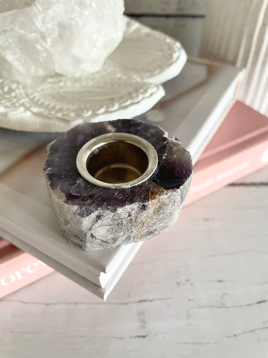 Amethyst Candle holder