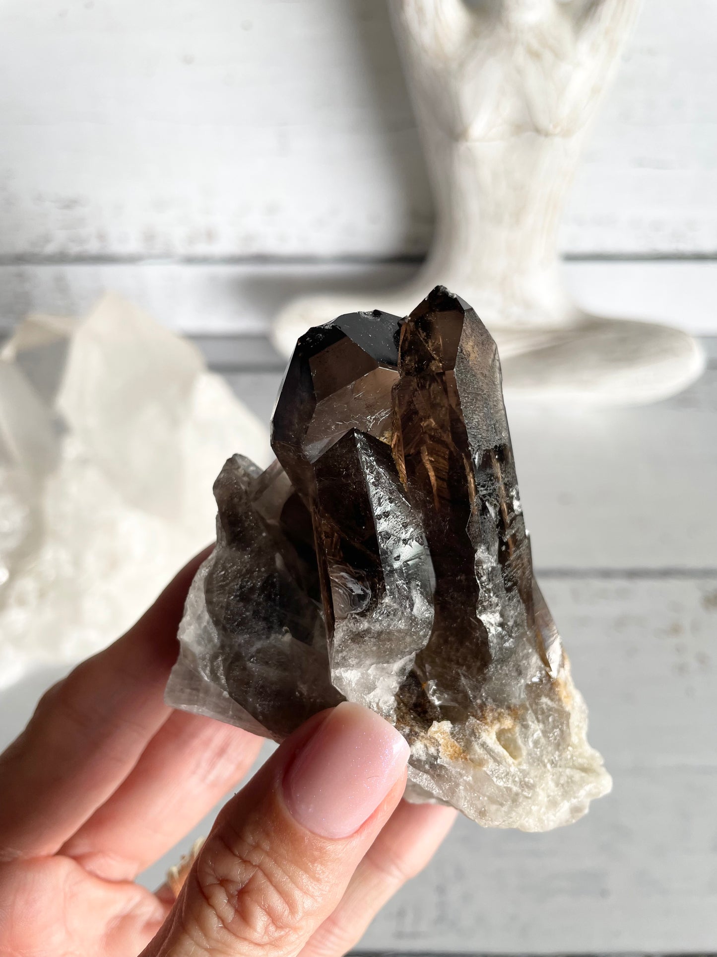 Smoky Quartz Cluster