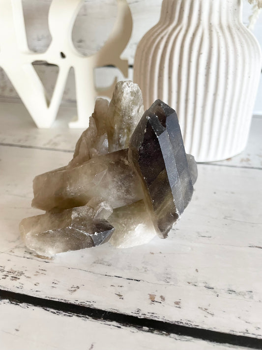 Smoky Quartz Cluster