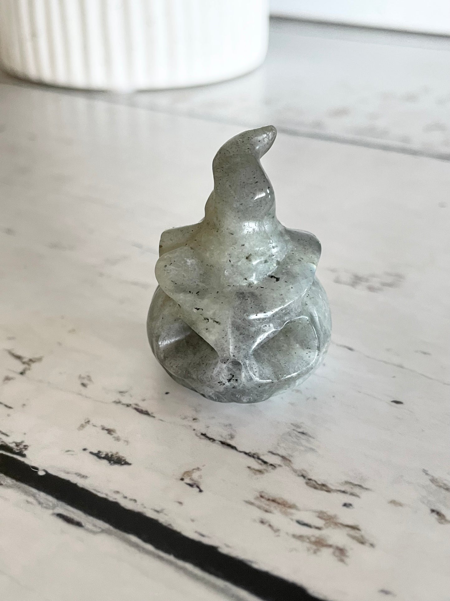 Halloween Pumpkin ~ Labradorite
