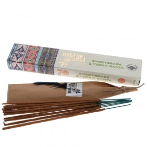 Native Soul Incense ~ SweetGrass & Yerba Santa