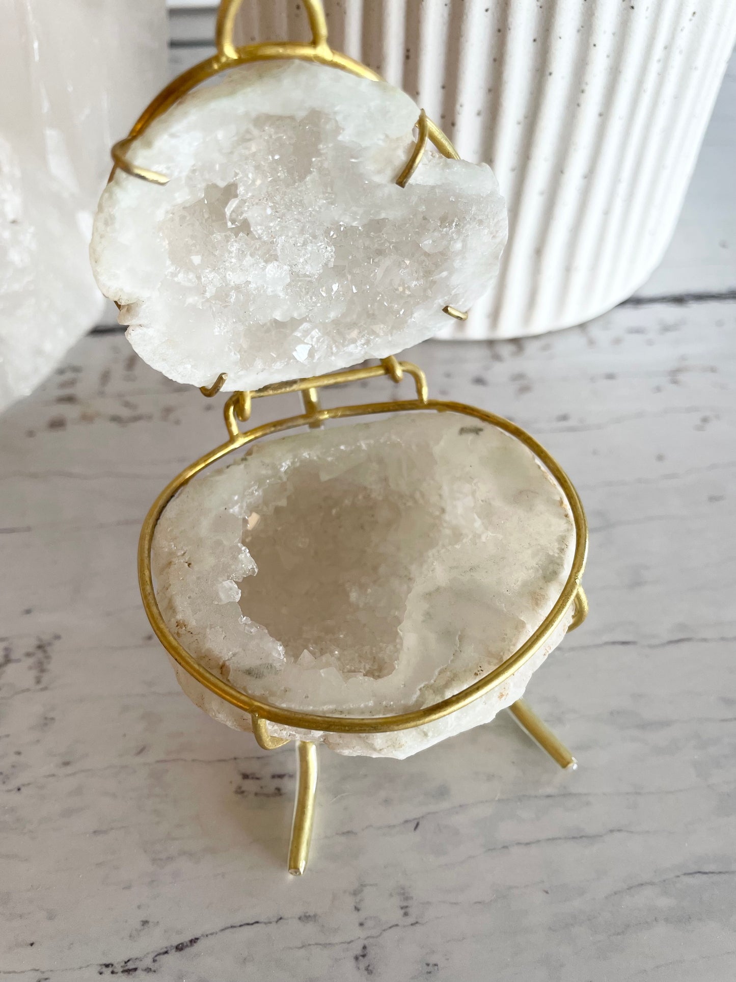 Quartz Geode Treasure Box