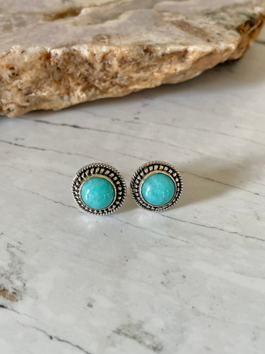 Amazonite Studs