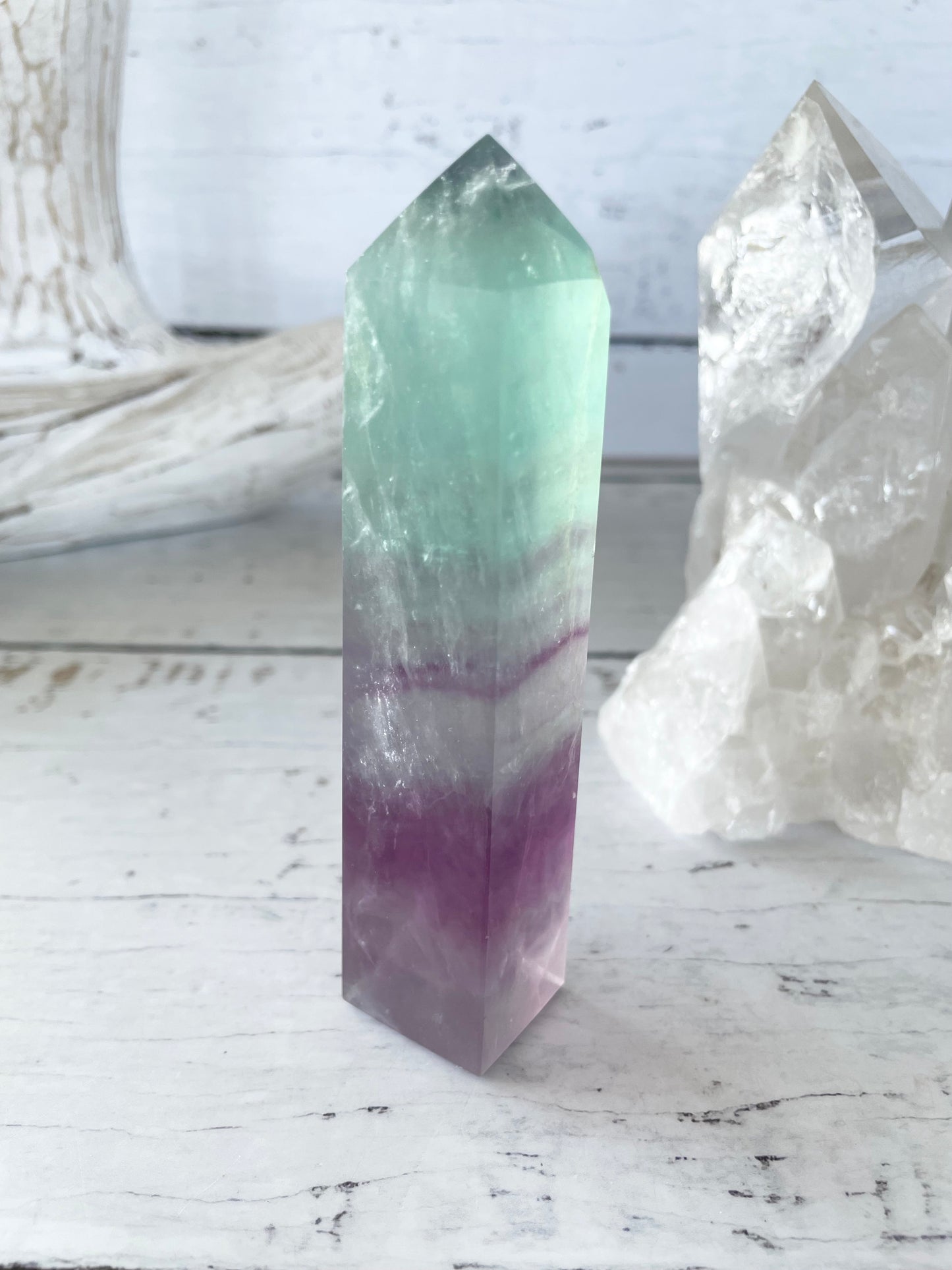 Rainbow Fluorite Obelisk