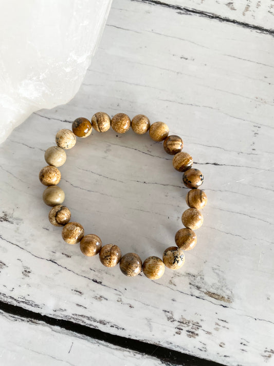 Picture Jasper CONFIDENCE Healing Bracelet ©️