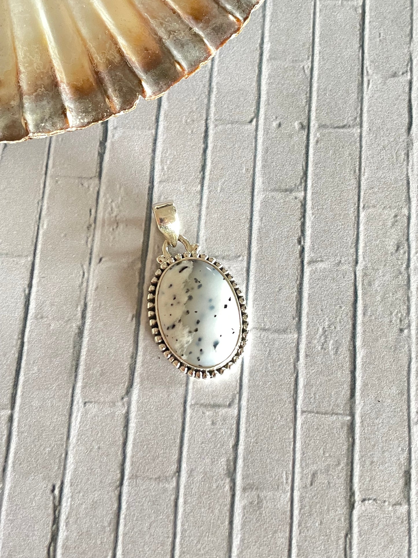 Dendritic Agate Pendant