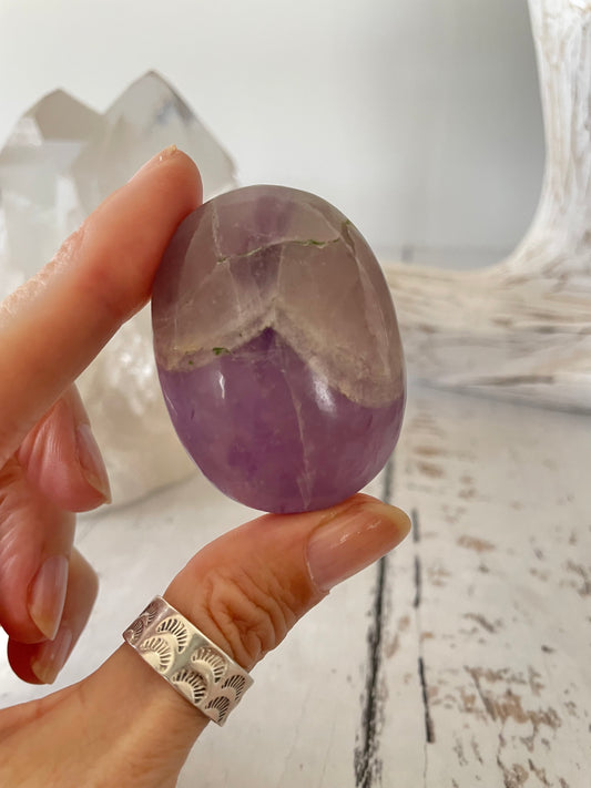 Amethyst Pillow Palm Stone