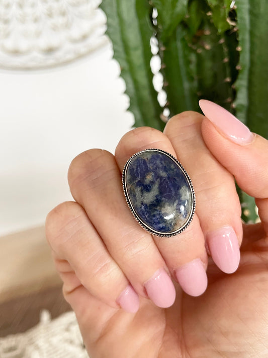 Sodalite Ring  ~ size 5.5