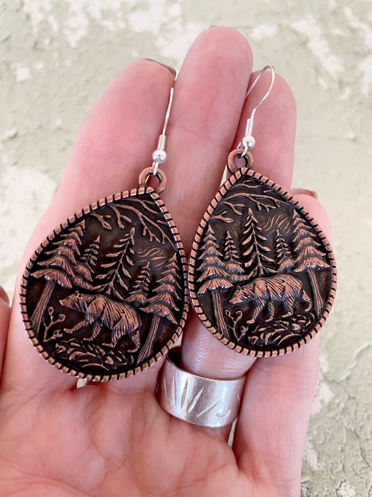 Copper Dangles - Spirit Bear