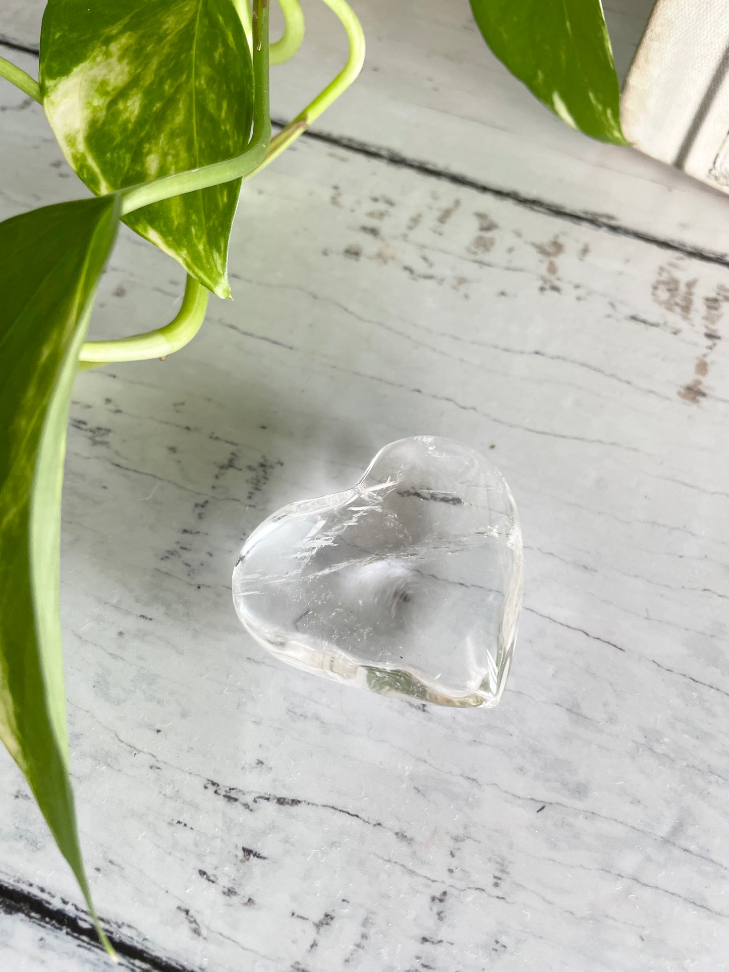 Clear Quartz Heart