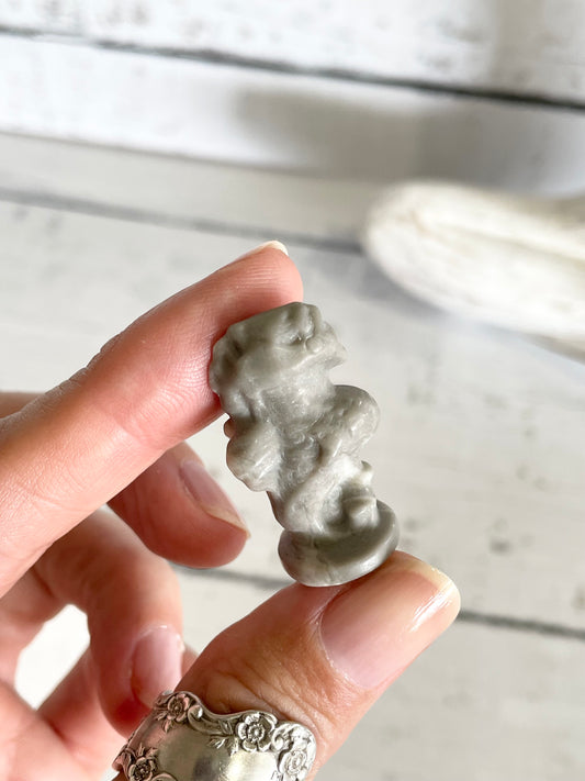 Sea Horse ~ Grey Jasper