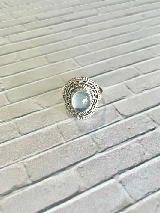 Aquamarine Ring ~ size 7.5
