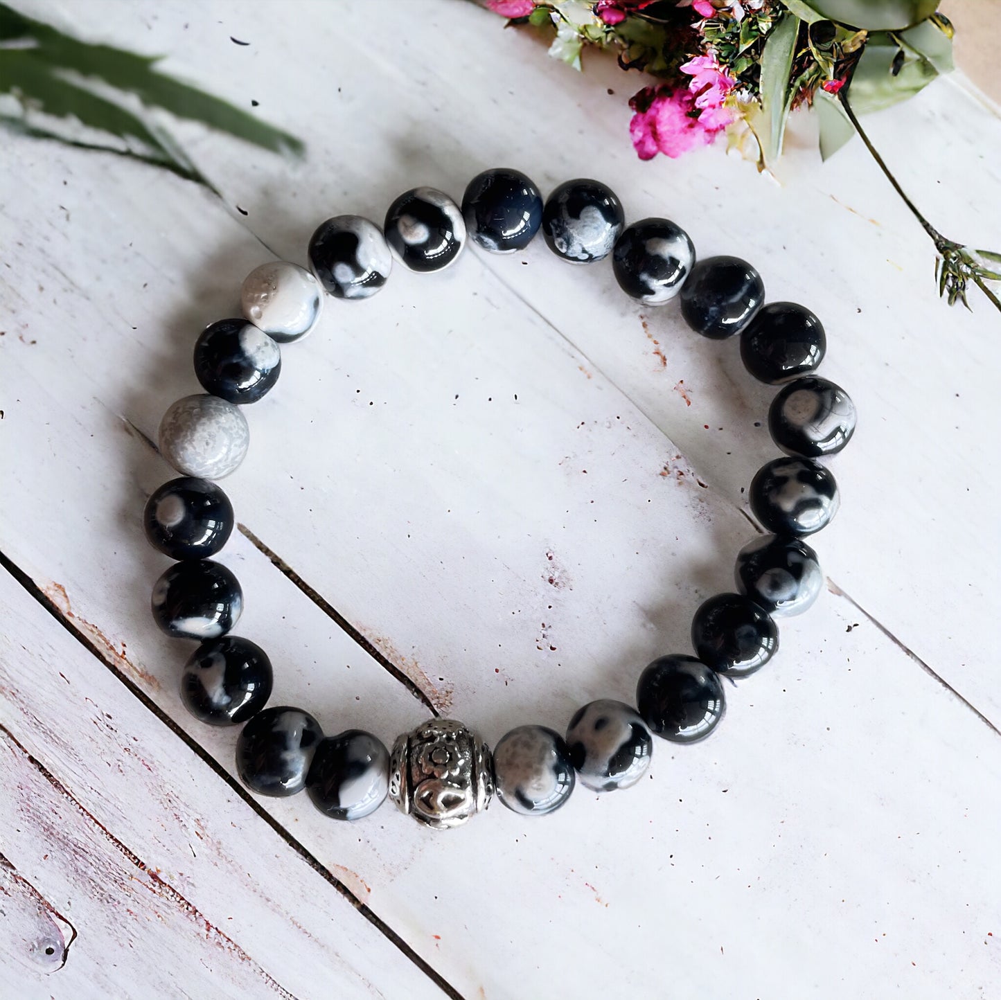 Orca Agate Healing Bracelet ~