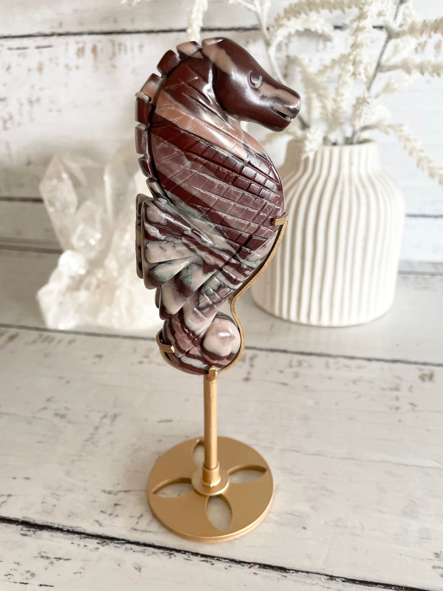 Seahorse ~ Zebra Jasper