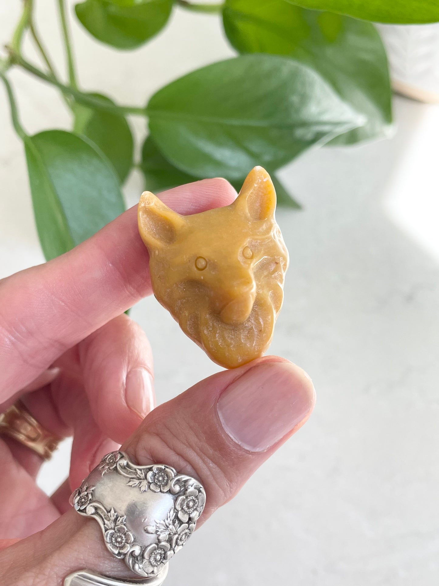 Yellow Jasper Wolf