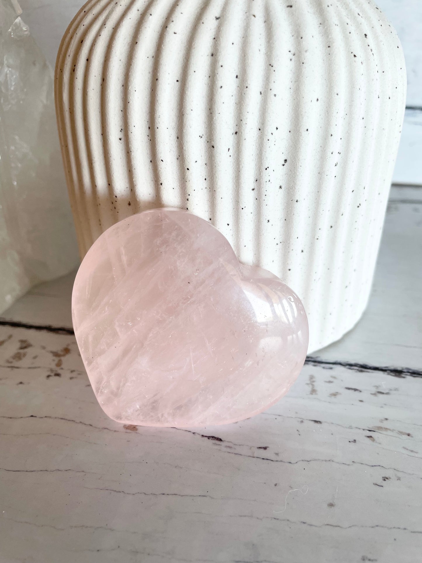 Rose Quartz Heart