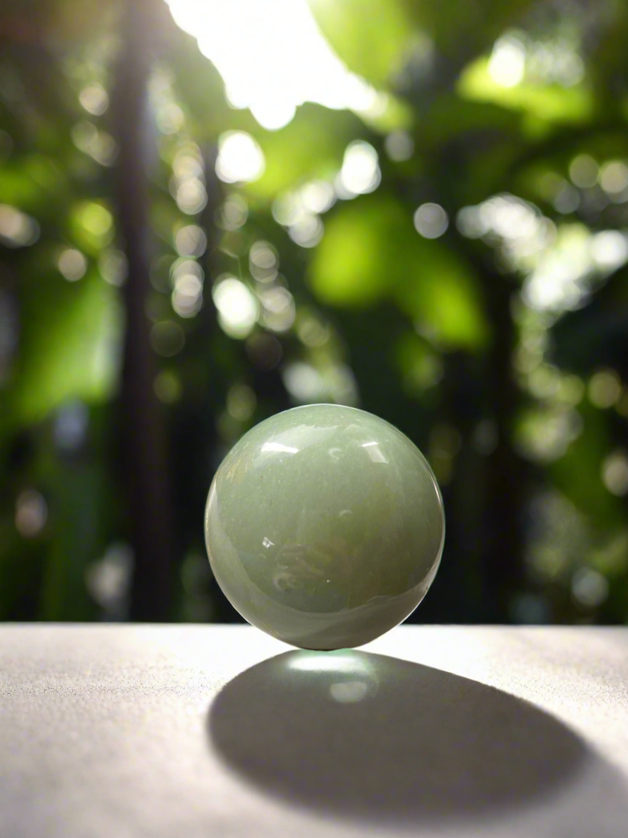 Green Aventurine Sphere Includes Holder