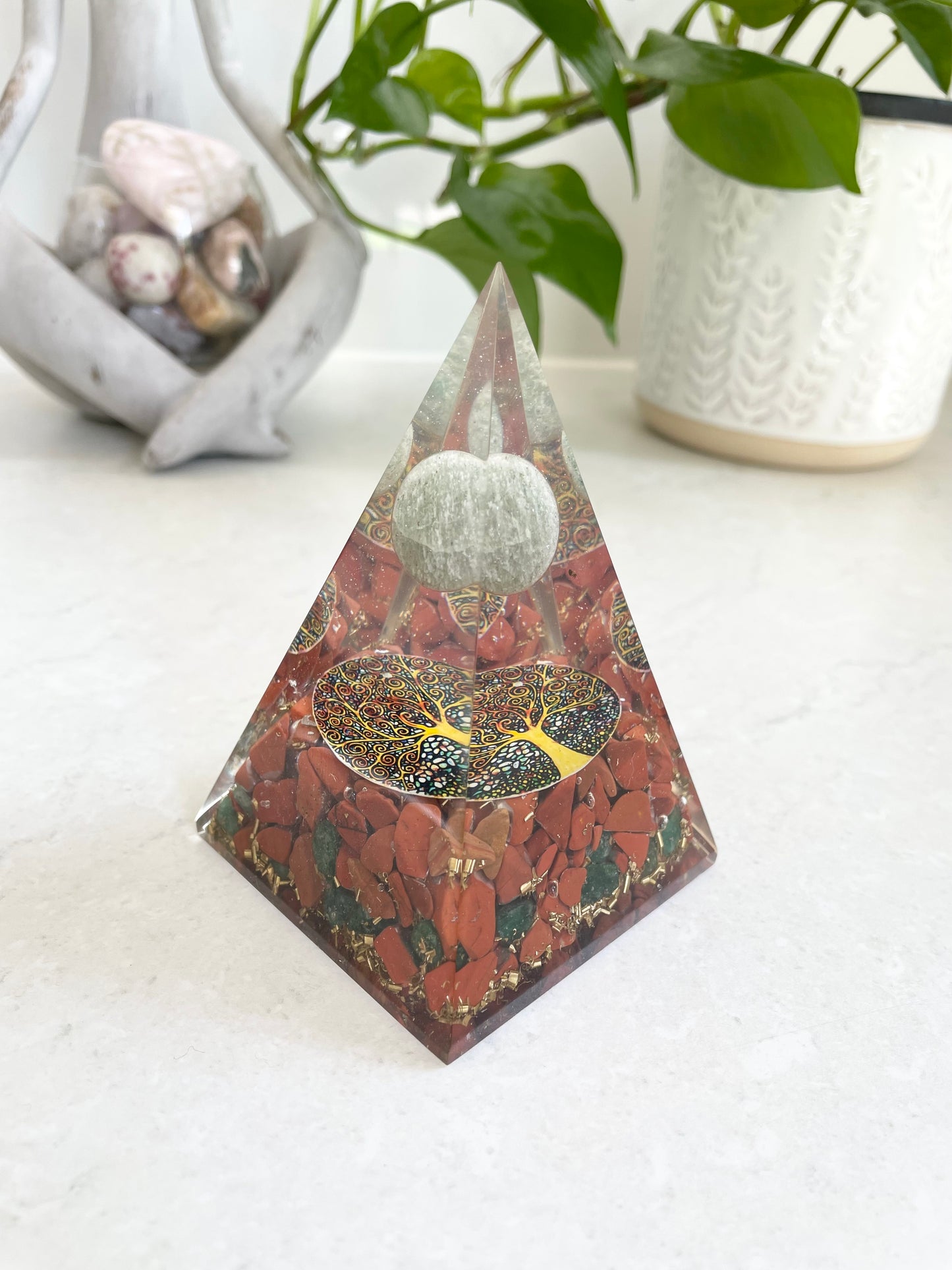 Orgone Pyramid ~ Red Jasper