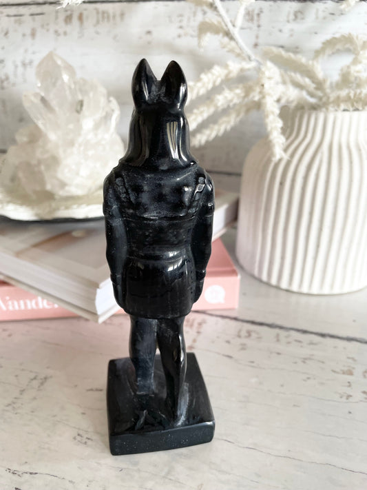 Black Obsidian Anubis