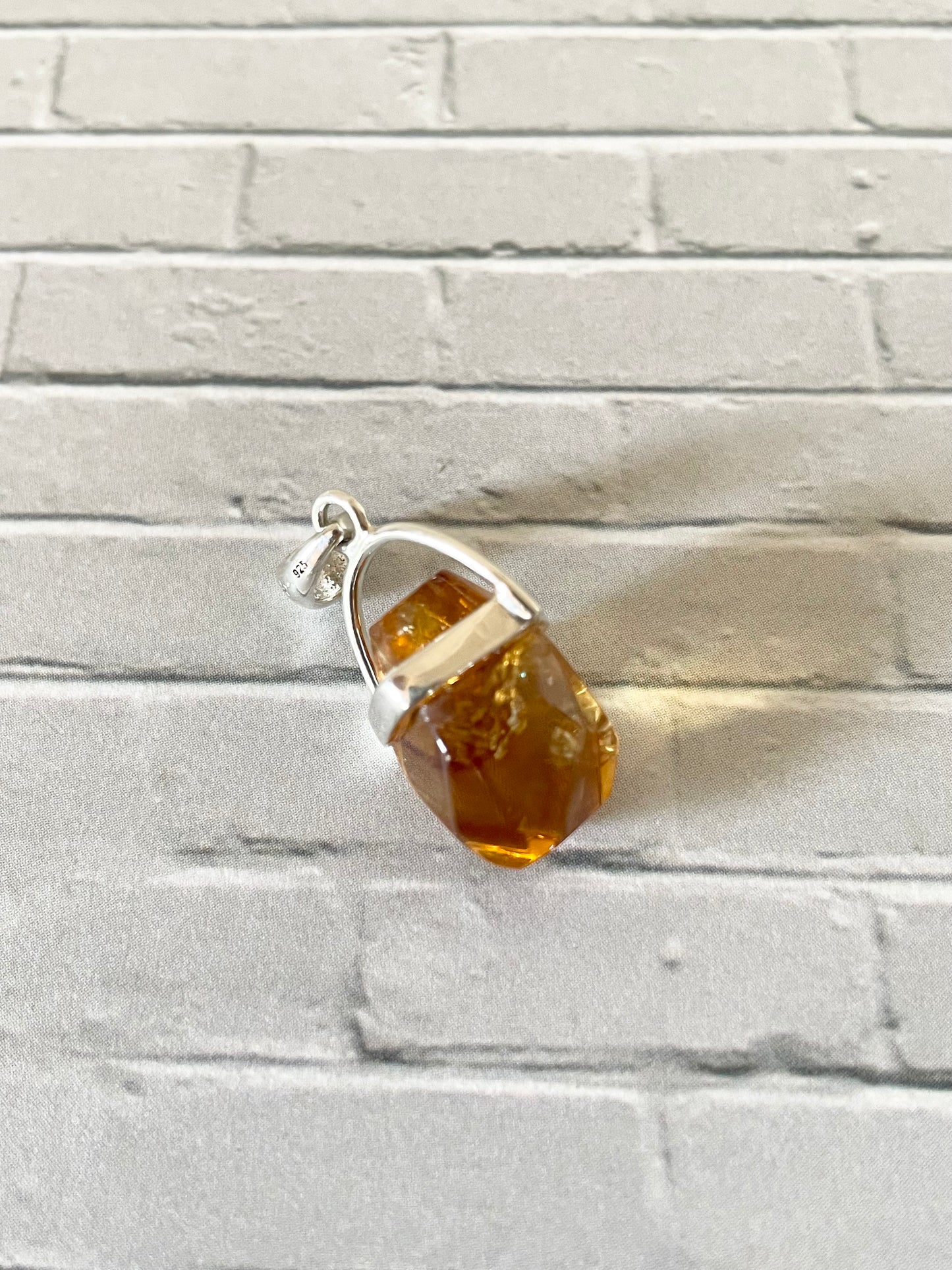 Cognac Citrine Pendant