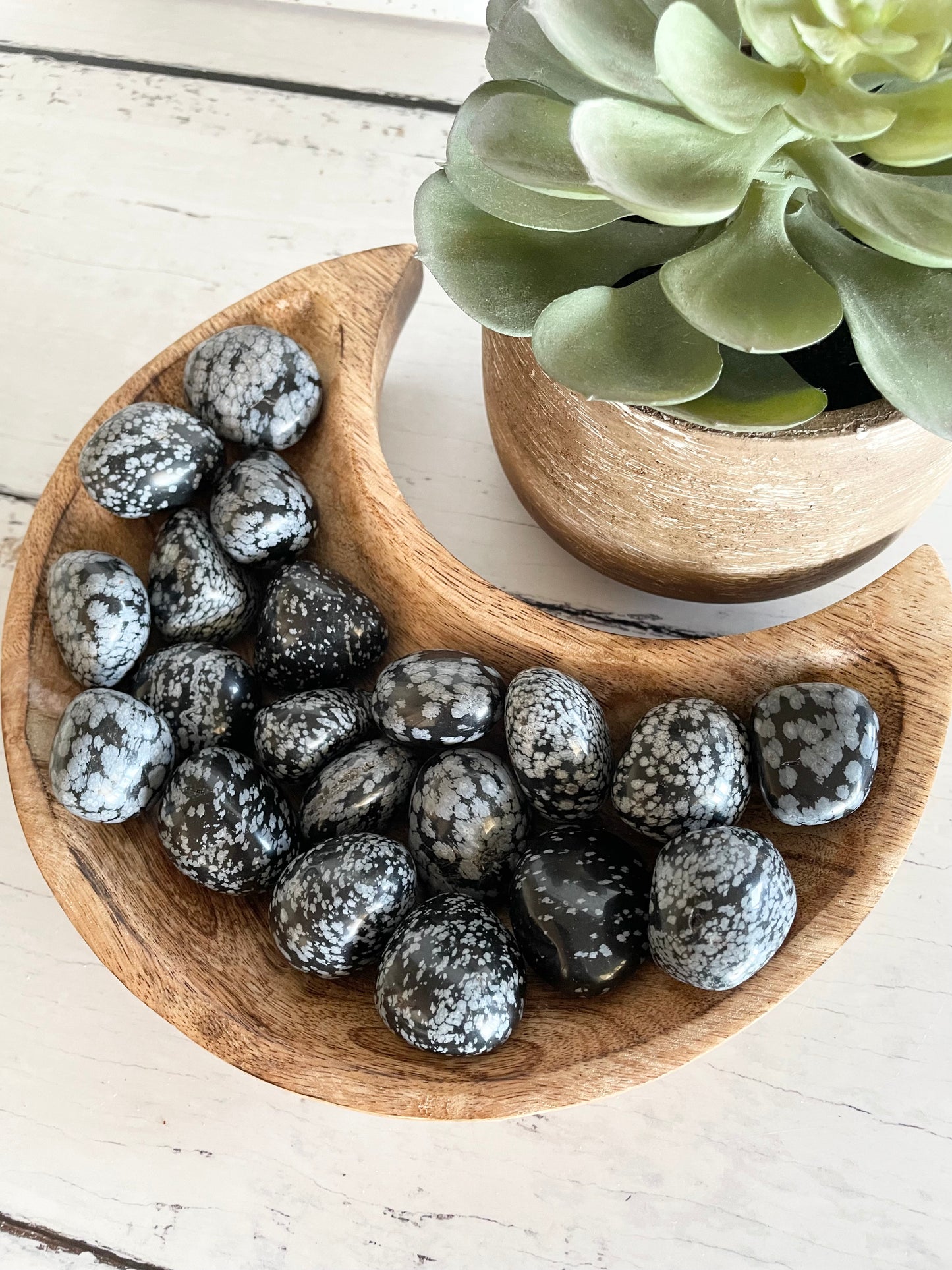 Snowflake Obsidian Tumble Stones