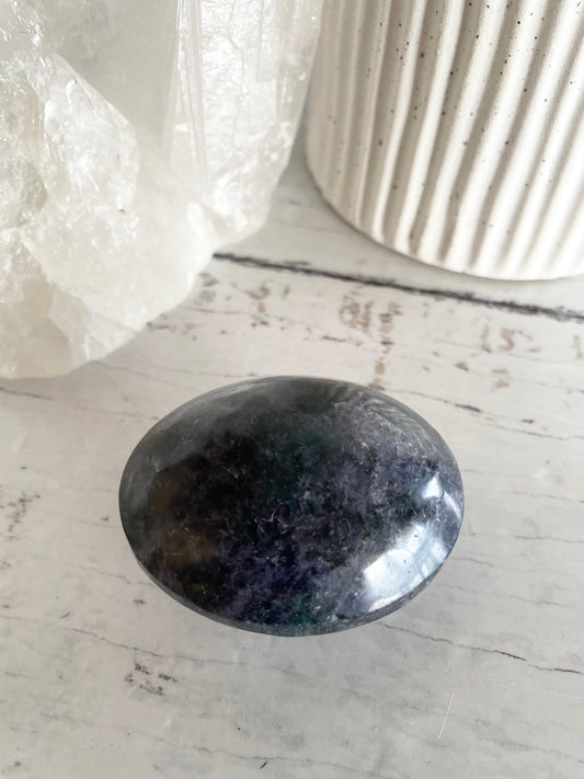 Iolite Pillow Palm Stone