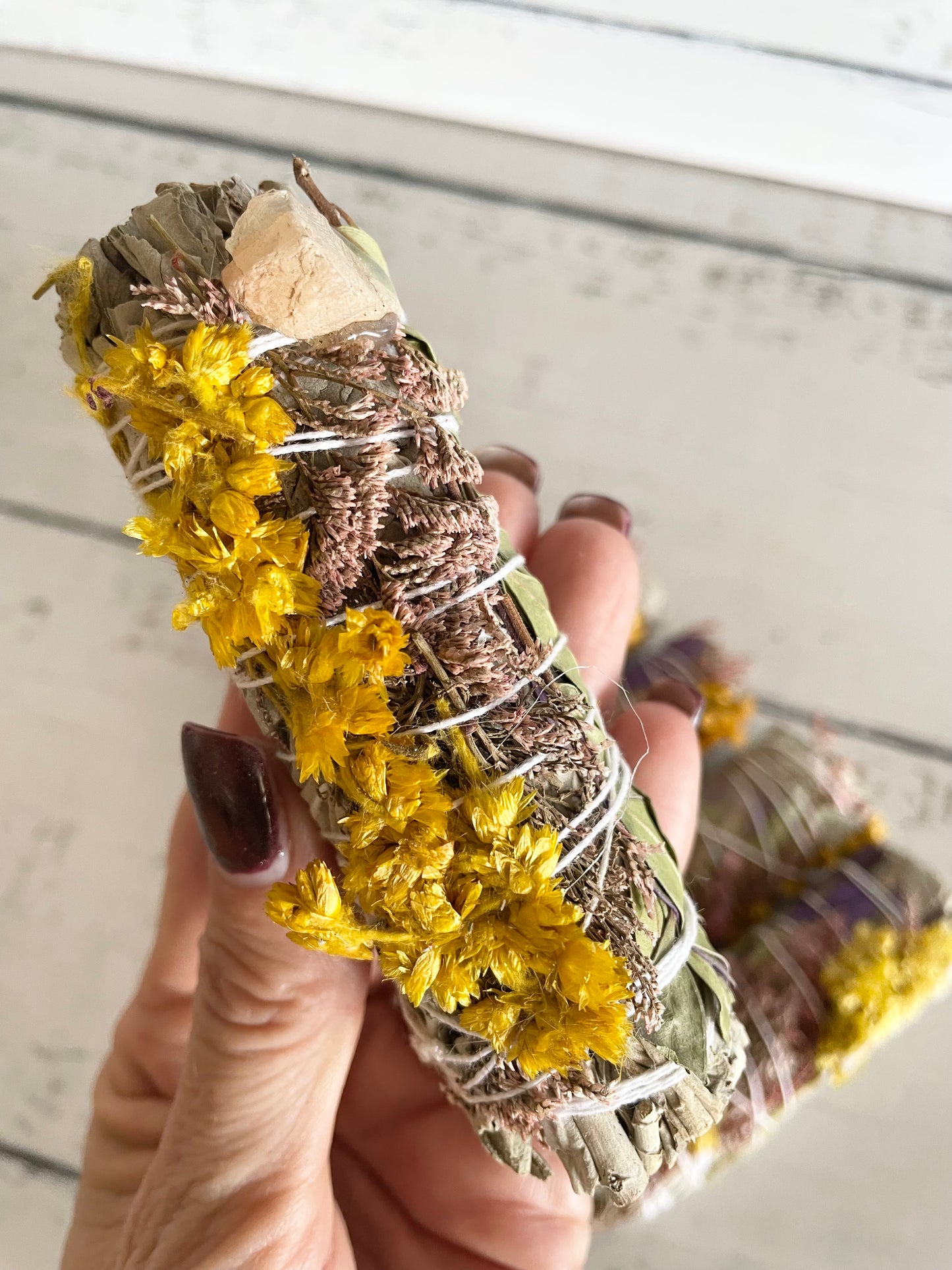 Authentic White Sage/ Yellow Sinuata & Citrine