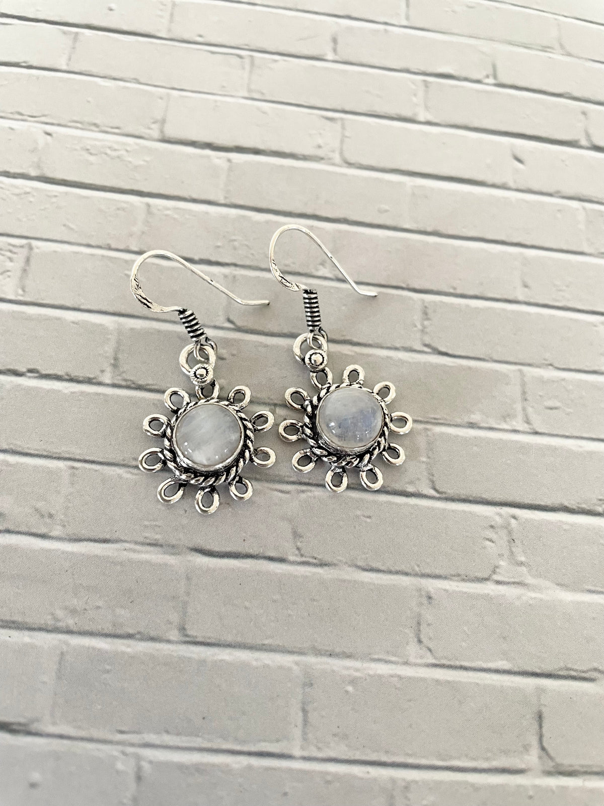 Rainbow Moonstone Dangles