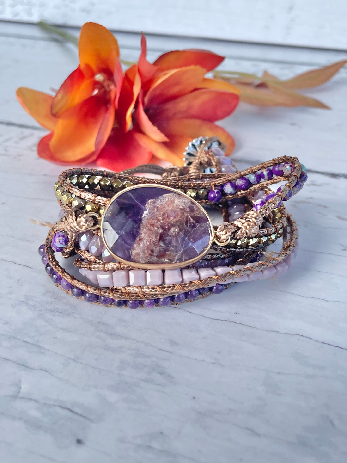 Bohemian 5 Wrap ~ Amethyst ~ Serenity