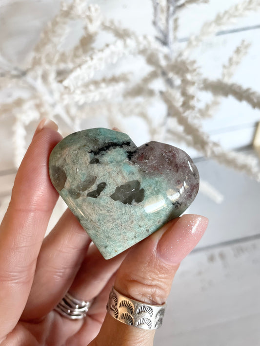 Amazonite Heart