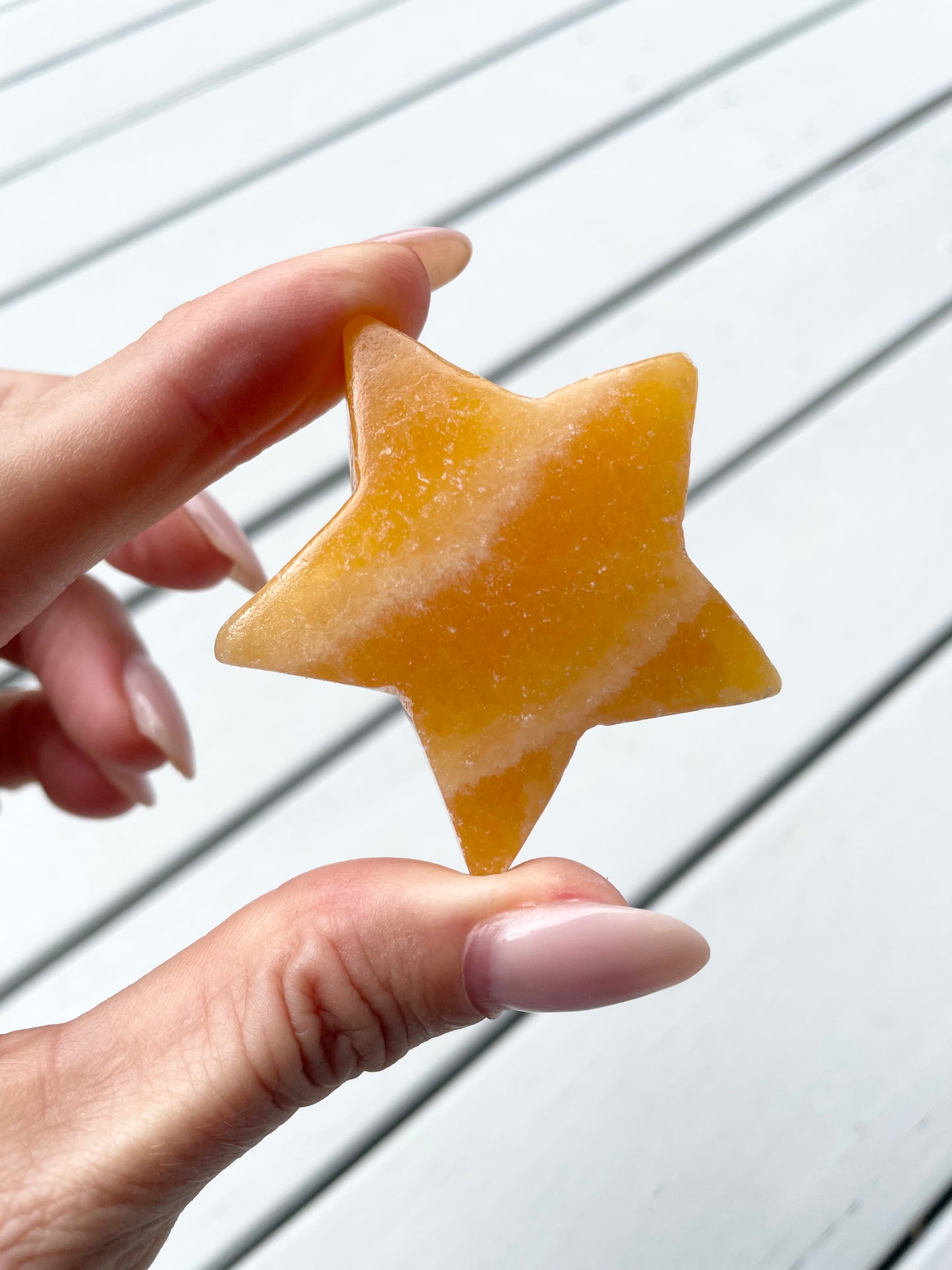 Orange Calcite Star