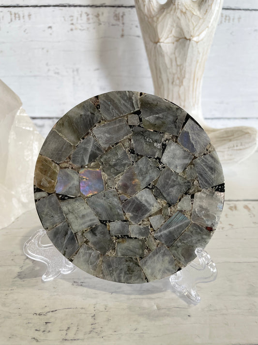 Labradorite Plate Includes Holder ~ 1