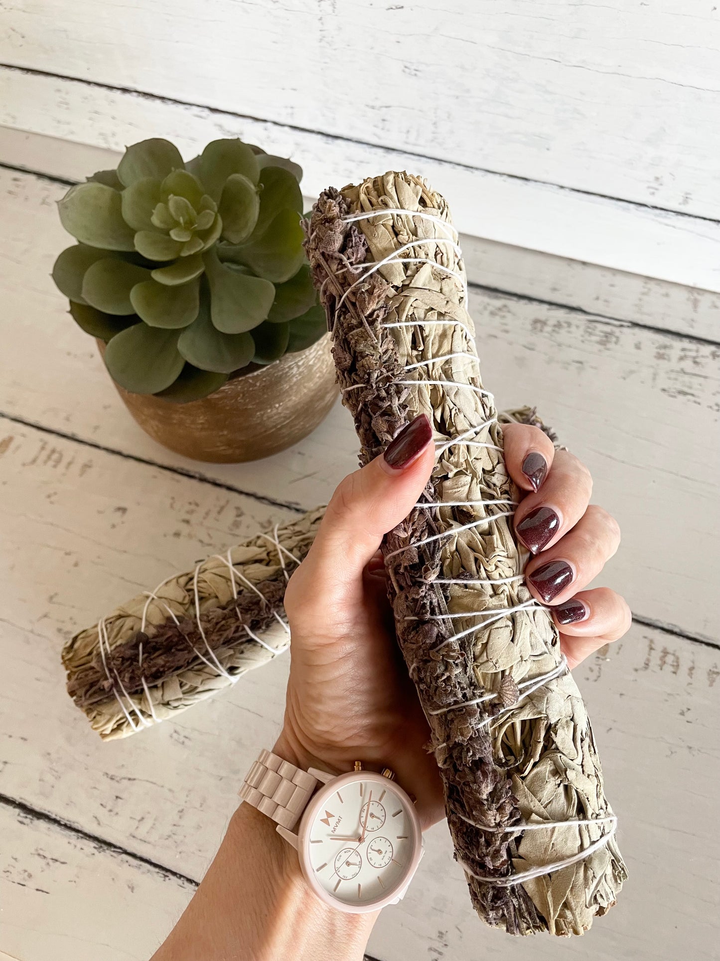 Authentic Grandfather Sage with Lavender stalks