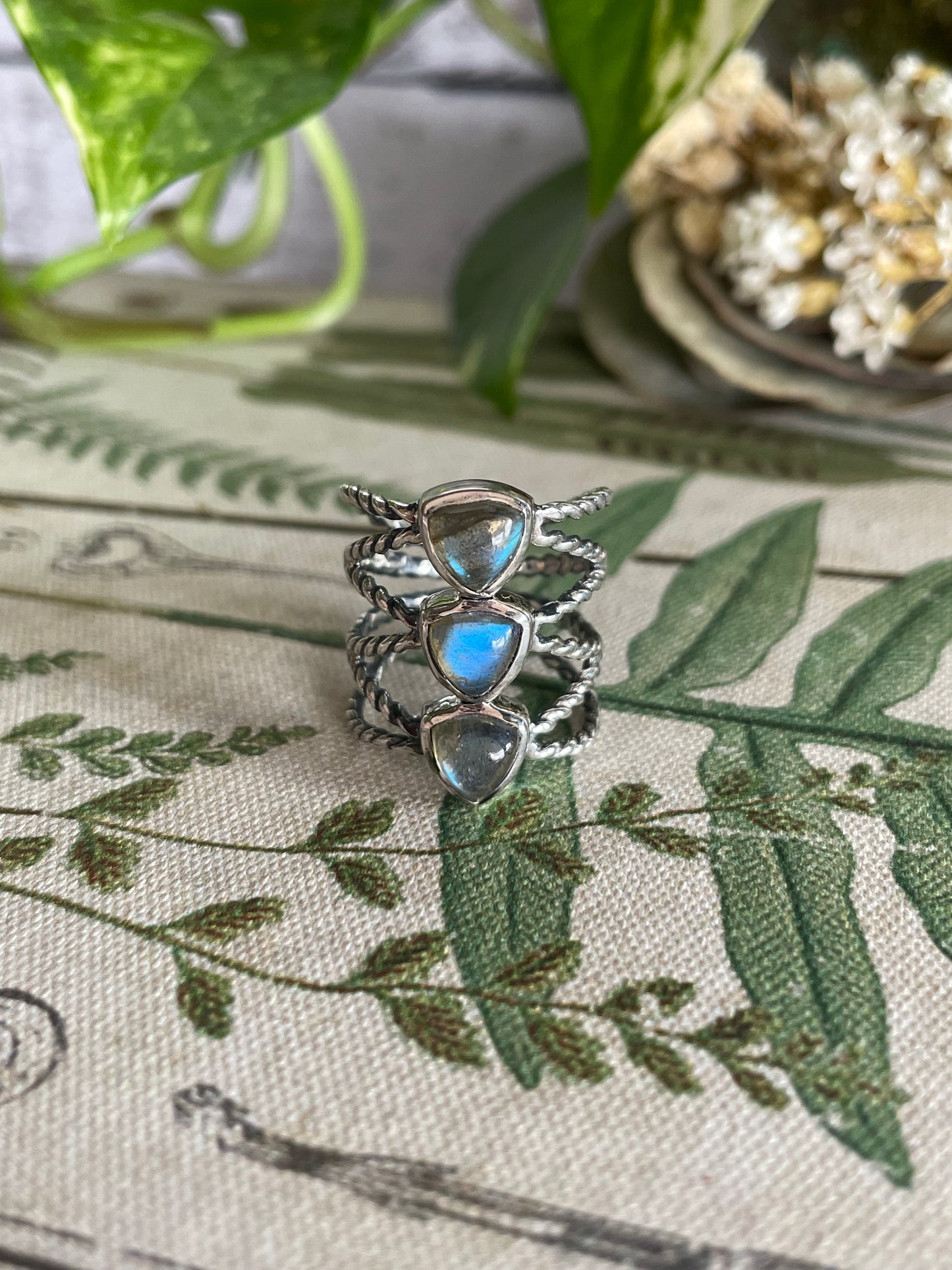 Labradorite Silver Ring