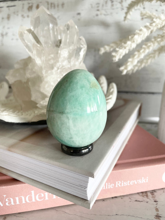 Amazonite Egg with holder